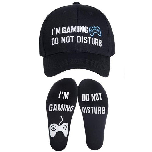 Funny Gamer Gifts,Socks Baseball Cap,Brithday Christmas Gifts Idea for Teens Boys Men Teenagers Kids Him